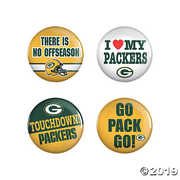 NFL Green Bay Packers 4 Pack Buttons